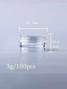 25个迷你透明乳霜罐，3克/5克，空塑料化妆品罐，透明样品瓶，眼影膏/唇膏容器，旅行必备样品化妆品罐，空迷你瓶，适用于感恩节、万圣节和圣诞节。 - 無色 - 查看 12
