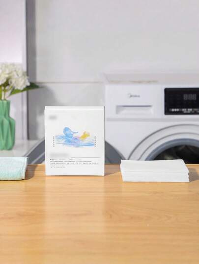 Color Catcher Laundry Sheets 24Pcs Dye Trapping Bleed Guard Wash Paper Prevents Color Transfer Mix Dark Light Fabrics In Washing Machine Household Laundry Essentials Home Cleaning Supplies Fabric Care Stain Protection