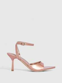 CUCCOO SZL Women's Pointed Toe Buckle Design Fashion High Heel Sandals For Daily Wear - Rose Gold - View 8