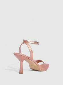 CUCCOO SZL Women's Pointed Toe Buckle Design Fashion High Heel Sandals For Daily Wear - Rose Gold - View 10