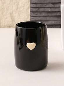 Cirelle Modern Ceramic Bathroom Cup – Multi-Purpose Holder For Toothbrush, Toothpaste & Makeup Brushes, Minimalist Toothbrush Tumbler, Everyday Home Gift - Multicolor - View 6