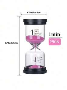 Black Lid Marked Glass Timer, Home Decor Sandclock, Teeth Brushing, Kitchen Cooking, Yoga Gaming, Desktop Decoration Best Gifts Birthday