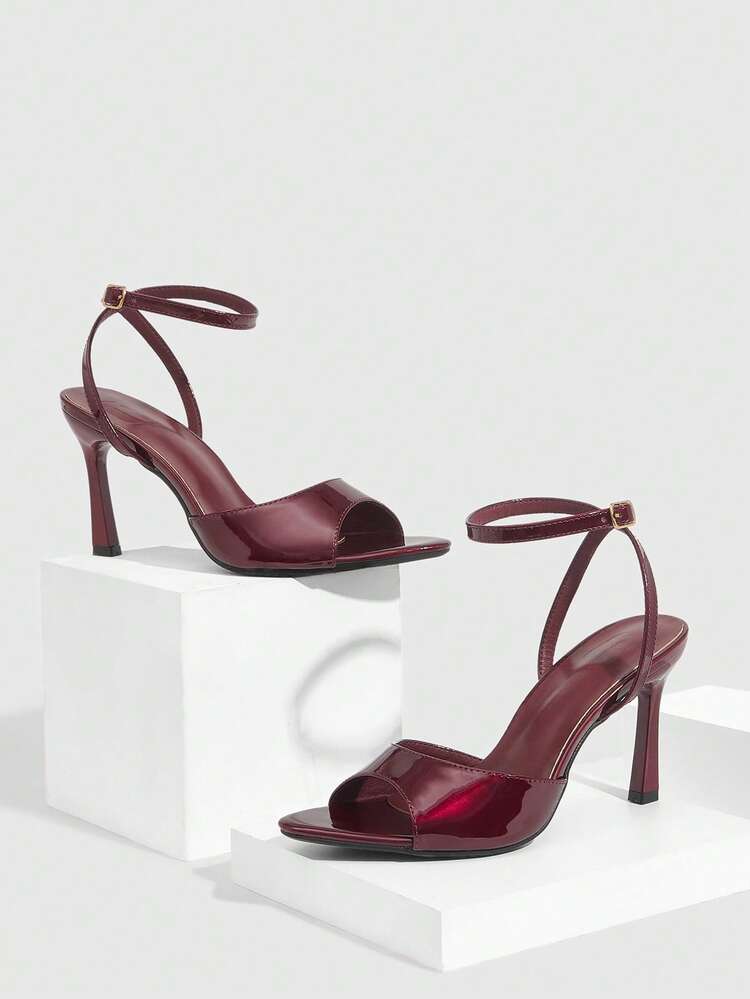 CUCCOO SZL Ivory Round Toe Lace Faux Pearl Elegant Wedding Party High Heel Sandals For Women For Christmas Spring Shoes