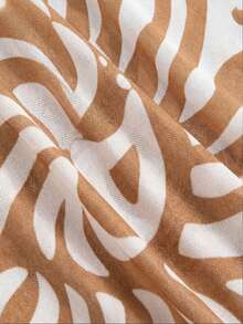 SHEIN Swim Oasis 新款加大码女士性感V领连体网纱泳衣，带收腹裤，两件套泳装 - 白色 - 查看 5