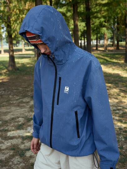 In My Nature Women's Casual Hooded Outdoor Rain Jacket