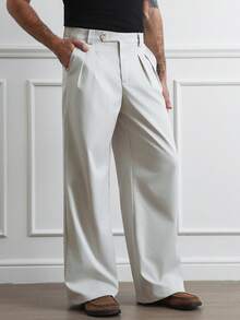 HUEFORM 男士休闲褶皱宽松直筒裤，适合日常休闲穿着、周末外出、旅行、与朋友聚会等场合。这款裤子是男士衣橱中必备的百搭单品，也是送给男友或丈夫的绝佳礼物。 - 杏色 - 查看 5