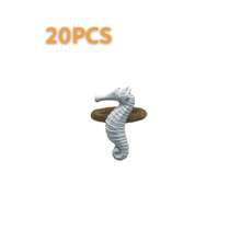4-20 Pcs Hand-Woven Linen Rope White Resin Starfish Napkin Rings, Ideal For Outdoor, Themed And Holiday Table Decor - Multicolor - View 30