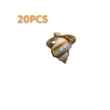 4-20 Pcs Hand-Woven Linen Rope White Resin Starfish Napkin Rings, Ideal For Outdoor, Themed And Holiday Table Decor - Multicolor - View 34