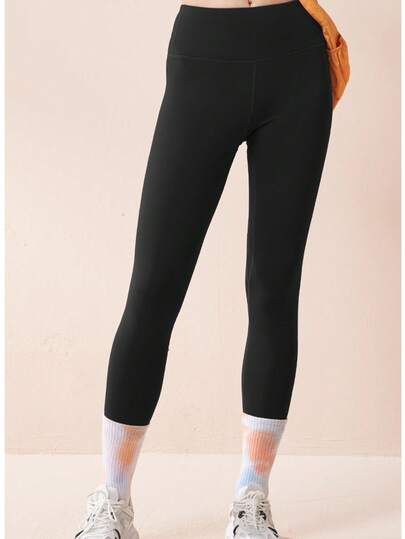 Pantalones de yoga afelpados de cintura alta para mujer, diseño cálido y cómodo para fitness y uso diario