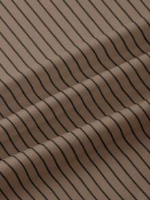 Resyla Women's Casual Striped Round Neck Short Sleeve T-Shirt, Summer - White - View 3