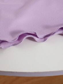 2pcs/Set Baju Tidur Bayi Perempuan Motif Awan Lucu dengan Hiasan Awan Penuh dan Bagian Bawah Manset - MultiWarna - View 3