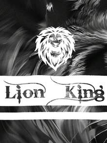 Manfinity LEGND 男士狮子印花圆领短袖T恤和抽绳腰斜插口袋短裤套装