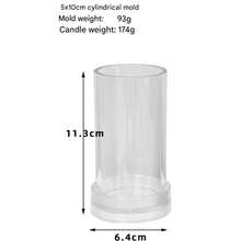 1Pc Cylindrical Flat Top Candle Mold For Candle DIY Making - White - View 13