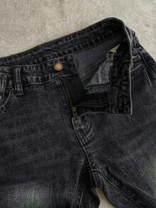 Attitoon Women's Casual Flared Jeans With Pockets, Versatile For Daily Wear - Dark Wash - View 3