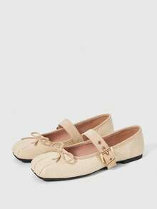 Sleekvia Elegant Ballet Mary Jane Flat Shoes For Women Spring Shoes Spring Break Easter For Christmas Valentine's Day - Light blue - View 5