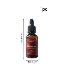 1pc/30ml Cinnamon Essential Oil, Suitable For Use In Aromatherapy Diffusers And Humidifiers. Scented Candles And Home Goods. Its Elegant Bottle Design Makes It An Ideal Birthday, Halloween, And Christmas Gift. - Cinnamon - View 2