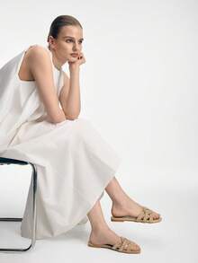 Mnmlis Women Slides - Apricot - View 2