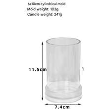 1Pc Cylindrical Flat Top Candle Mold For Candle DIY Making - White - View 9
