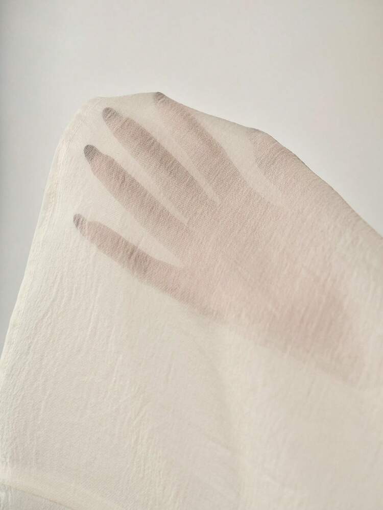 Blusa de moda de manga larga, cuello en V, puños con lazo, estilo suelto, para oficina, color albaricoque, primavera/verano