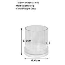 1Pc Cylindrical Flat Top Candle Mold For Candle DIY Making - White - View 21