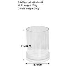 1Pc Cylindrical Flat Top Candle Mold For Candle DIY Making - White - View 12