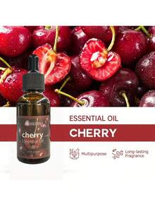 1/2pcs/30ml Sweet Cherry Essential Oil - Natural Cherry Fragrance, Elegant Bottle With Cap, For Scented Candles, Air Fresheners, Home & Gift - Cherry - View 11