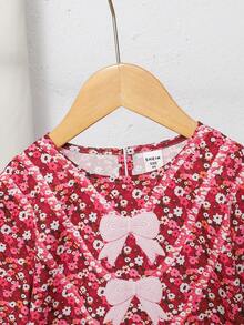 Young Girls Loose, Elegant, Simple & Comfortable Young Girl Abaya Style Pattern Dress,Kids - Multicolor - View 4