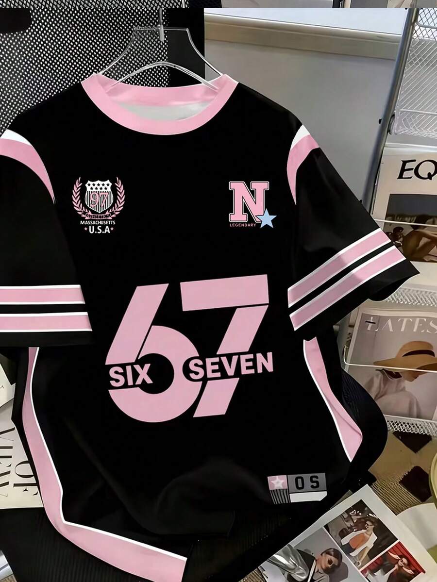 Rovax 女士圆领印花T恤 - 休闲圆领上衣 - 轻薄T恤，适合所有季节 - 白色 - 查看 1