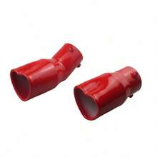 Car Modification Exhaust Throat Single Outlet Heart-Shaped Stainless Steel Exhaust Tip Muffler Tail Pipe Car Exterior Accessory - A - View 12