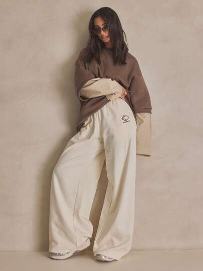 MUSERA 夏季运动休闲直筒束腰运动裤，适合日常穿着，风格休闲，街头风。