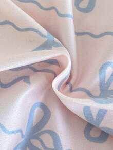 3pcs Newborn Infant Cute Heart & Bow Graphic Long Sleeve Romper Set, Stylish & Sweet Home Outfit - Multicolor - View 3