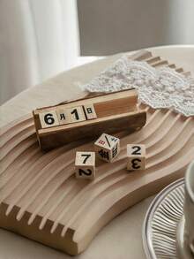 Joivida Wooden Desk Calendar Desktop Decor (2 Sizes) - Adjustable Date/Month/Week Wooden Table Calendar Ornament, Thoughtful Gift For Friends & Family, Rustic Home Office Desk Decor Accent - Wooden calendar ornament - View 8