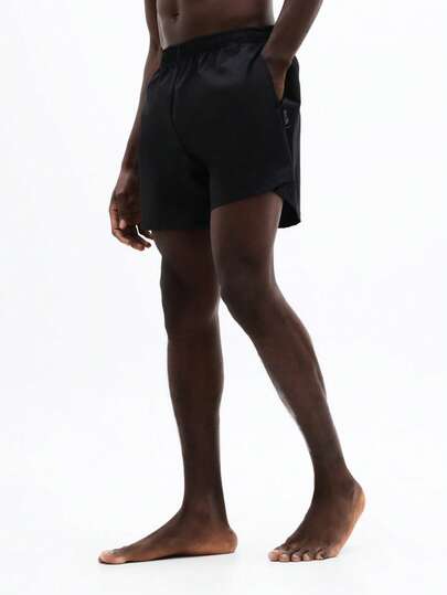 SUMWON Pantalones cortos de natación holgados y relajados para hombres con cintura elástica para verano, vacaciones en la playa y piscina