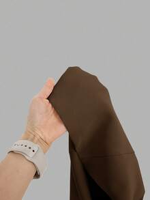 Firerie Pantalones anchos y sueltos con vuelo, elegantes y de talla grande, adecuados para primavera/verano - Café integral - Ver 4