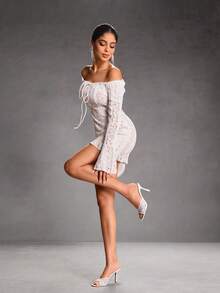 CUCCOO SZL Women's Fashion Versatile High Heel Slide Sandals For Daily Wear Valentine's Day - White - View 8