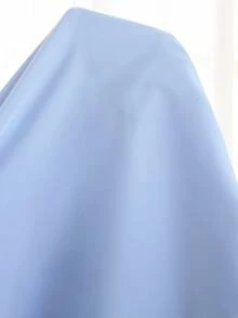 SHEIN Vestido midi elegante para pré-adolescente com gola redonda, mangas bufantes e estampa floral. - Azul - Ver 9