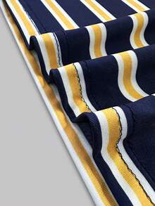 Resyla Áo nữ, mẫu thiết kế độc đáo phong cách Hàn Quốc xuân/hè 2026, áo thun kẻ sọc phối màu tương phản, tay ngắn, kiểu dáng rộng rãi và thoải mái, món quà lý tưởng cho bạn gái. - Nhiều màu - Xem 5