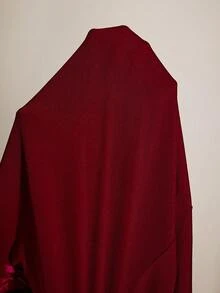 Slumberist Lace Patchwork Bow Decor Spaghetti Strap Fitted Women Nightgown - Burgundy - View 6