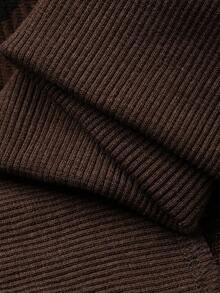 Dazy Kids Toddler Boys' Loose Fit Leopard Print Collar Sweatshirt, Casual Autumn - Brown - View 9