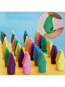 100个装彩色橡皮擦，铅笔帽式橡皮擦，学校用品，适合教师使用 - 彩色 - 查看 7