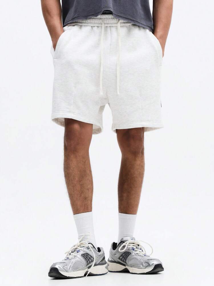 Relaxed Drawstring Shorts With Side Pockets