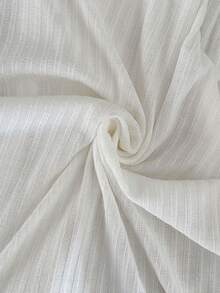 GlowEve 女士波点蝴蝶结拼接罗纹针织修身T恤 - 白色 - 查看 7