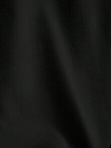 Core Aspect 纹理面料男士休闲 Polo 衫 男士黑色短袖衬衫 Manfinity Homme 男士夏季纯色短袖休闲通勤 Polo 衫 高尔夫男士 Polo 衫 男士高尔夫球衫 拉链 Polo 衫 - 黑色 - 查看 6