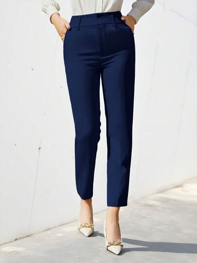 Aveloria Modichic Women's Solid Color Simple Daily Suit Pants 