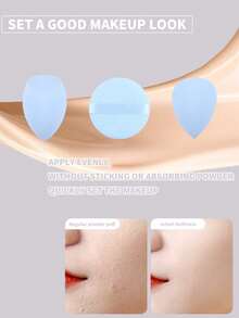 化妆刷套装，包含散粉刷、腮红刷、高光刷、眼影刷、睫毛刷、眼线刷、斜角化妆海绵、圆形化妆海绵、圆形粉扑、三角形化妆海绵、三角形粉扑。美妆工具、化妆刷套装、化妆刷套装、化妆刷套装、全套化妆工具、化妆刷套装、全套化妆工具、化妆刷套装、化妆礼盒套装。 - 淺藍色 - 查看 7