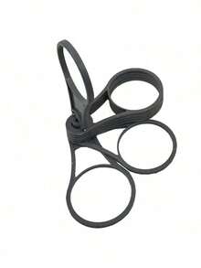 1个可折叠旋转便携式派对酒杯/咖啡杯塑料支架，可容纳6个杯子，创意饮料托架 - 彩色 - 查看 10