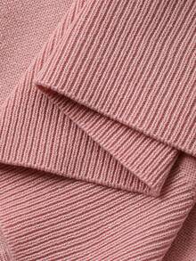 DAZY 男士纯粉色针织套头衫，适合通勤和夏季穿着 - 粉色 - 查看 7