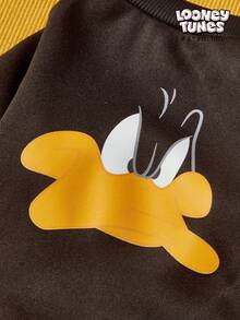 LOONEY TUNES X PETSIN 1 Small Black Duck Face Printed Pet Without A Hat, Black Autumn And Winter Thick Warm Pet Clothing - Black - View 5