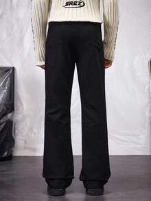 Manfinity VCAY Men's Loose Wide Leg Print Flared Pants - Black - View 4