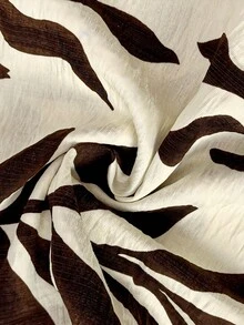 EMERY ROSE Quần dài cỡ lớn kiểu dáng thường ngày in hoa dành cho người đi làm. - Màu be - Xem 5